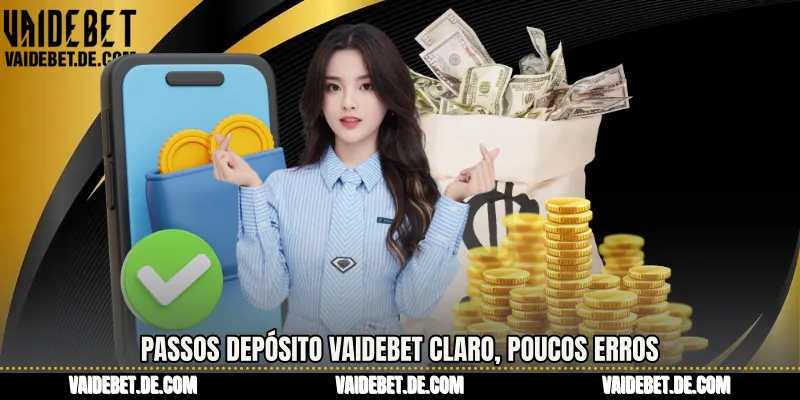 Passos Depósito Vaidebet claro, poucos erros