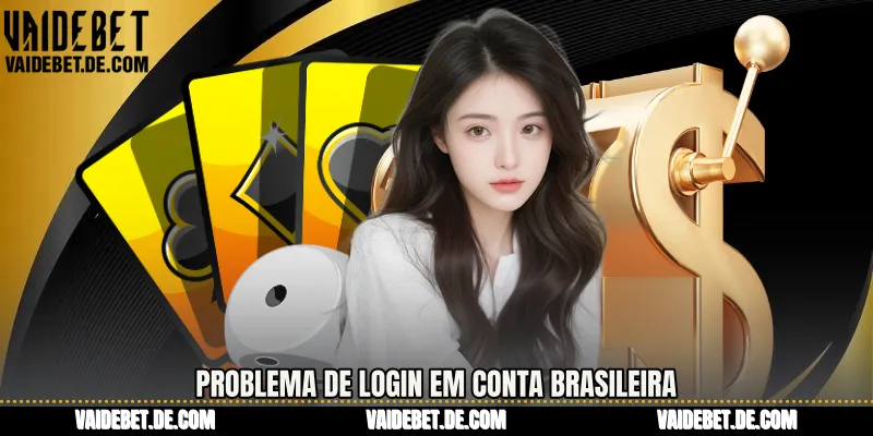 Problema de login em conta brasileira