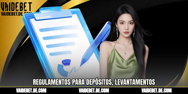 Regulamentos para depósitos, levantamentos