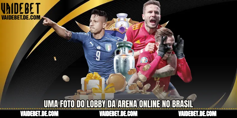 Uma foto do lobby da arena online no Brasil